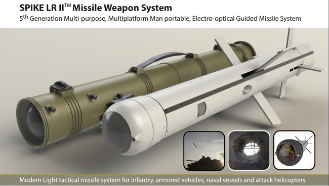 El Ejército de Brasil adquiere 100 misiles antitanque Spike LR