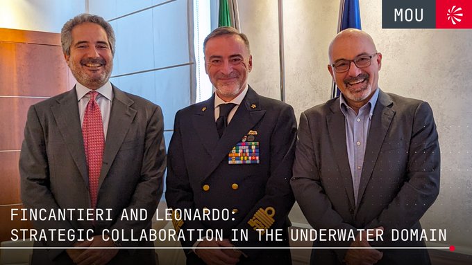 Fincantieri y Leonardo fortalecen colaboración en el dominio submarino