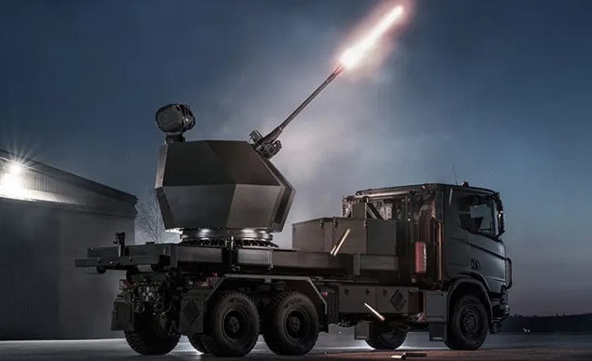 BAE Systems presenta su sistema de defensa antiaérea móvil Tridon Mk2