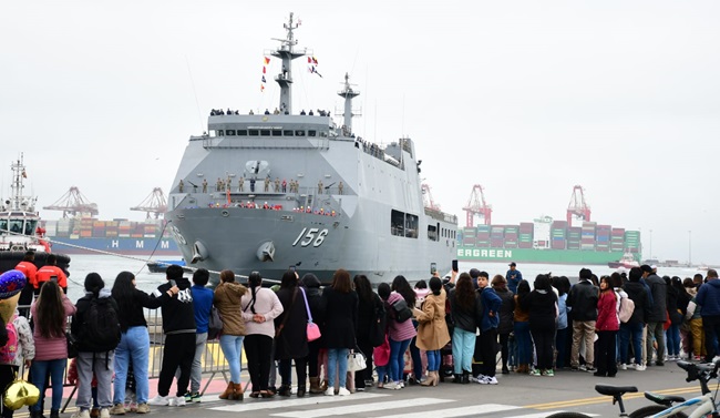 BAP Pisco arribo al Callao tras destacada participación en el Ejercicio Multinacional RIMPAC 2024