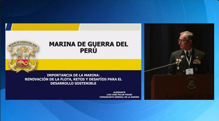 El Almirante Luis Polar Figari anuncia que SIMA colocará la quilla de los nuevos buques para la Armada del Perú en noviembre