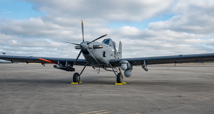 Skyraider II es la denominación oficial del avión OA-1K de la Fuerza Aérea de EEUU