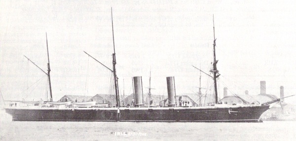 MARINA DE GUERRA DEL PERÚ - Página 2 HMS_Iris_1877_primercruceroinglesdeacero_RoyalNavy_600px